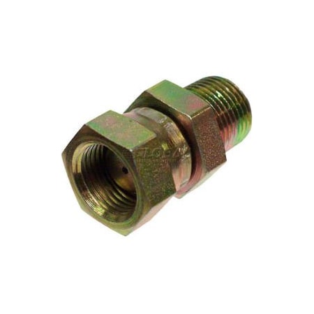 Apache Apache Hydraulic Adapter 39004380, 1/2" Male Pipe X1/2" Female Pipe Swivel 1/16 Restricted 39004380